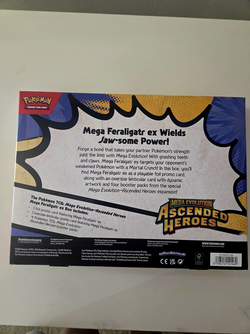 Pokemon Mega Evolution Ascended Heroes  Mega Feraligatr ex Box - Picture 2 of 5